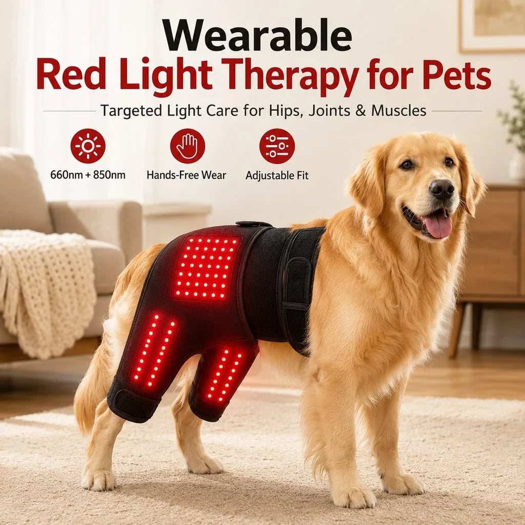 Paws in Awe | Wearable Red Light Therapy Sleeve for Dogs with Dual-Wavelength Technology | Adjustable Fit for Joint Comfort 2