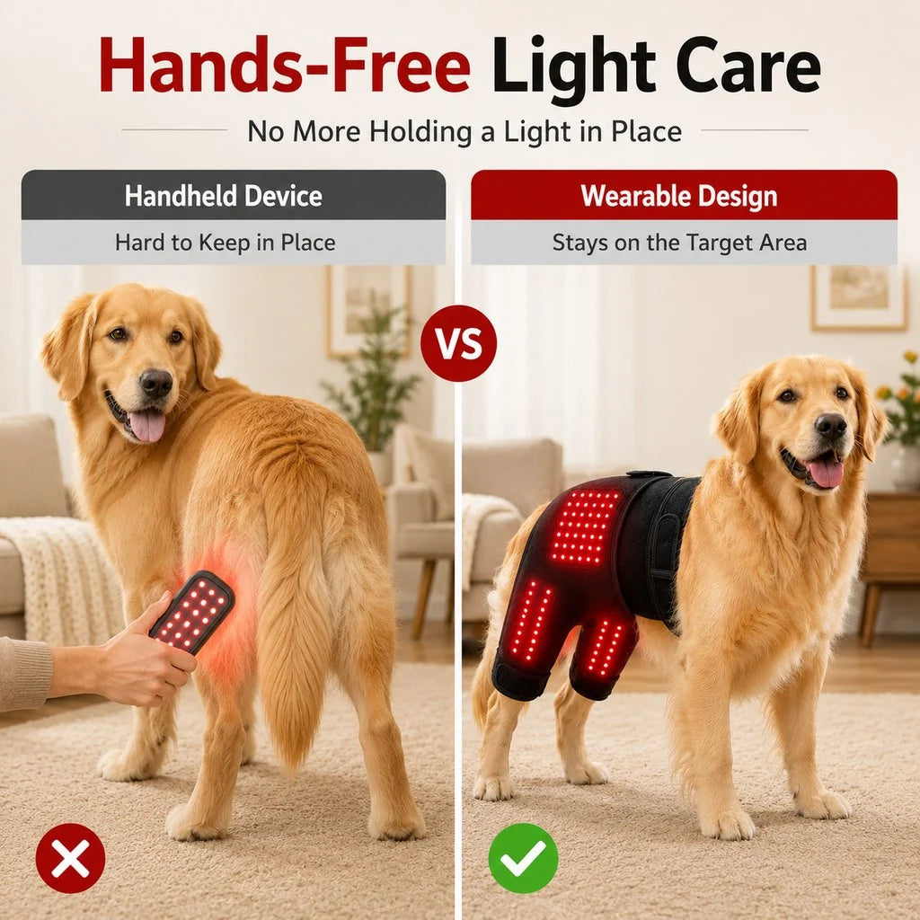 Paws in Awe | Wearable Red Light Therapy Sleeve for Dogs with Dual-Wavelength Technology | Adjustable Fit for Joint Comfort 4