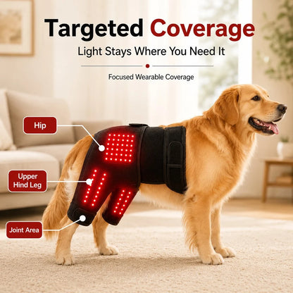 Paws in Awe | Wearable Red Light Therapy Sleeve for Dogs with Dual-Wavelength Technology | Adjustable Fit for Joint Comfort 6