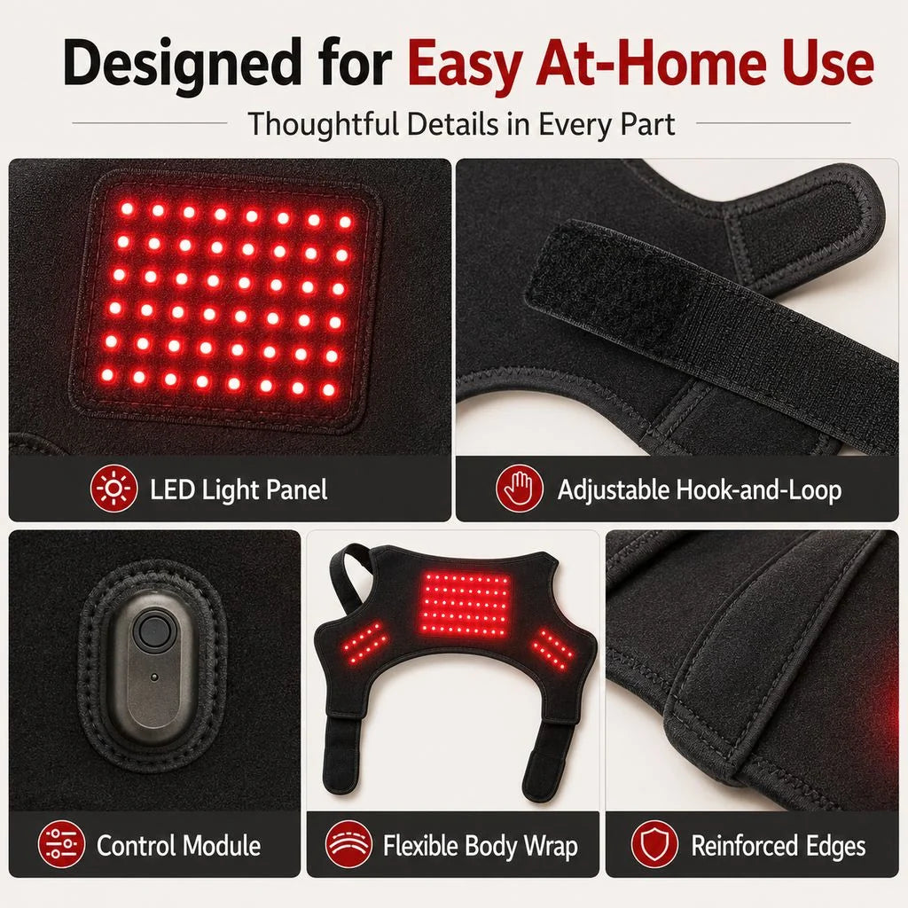 Paws in Awe | Wearable Red Light Therapy Sleeve for Dogs with Dual-Wavelength Technology | Adjustable Fit for Joint Comfort 7