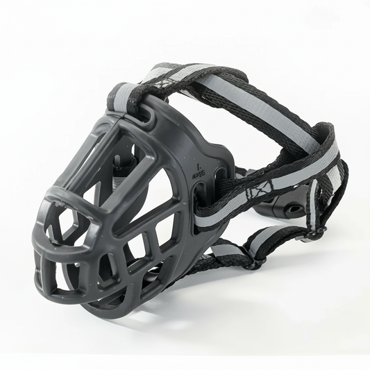 Pawswins Premium| Dog Muzzle for Barking with Adjustable Straps | Comfortable Basket Design for Safe Outings 0