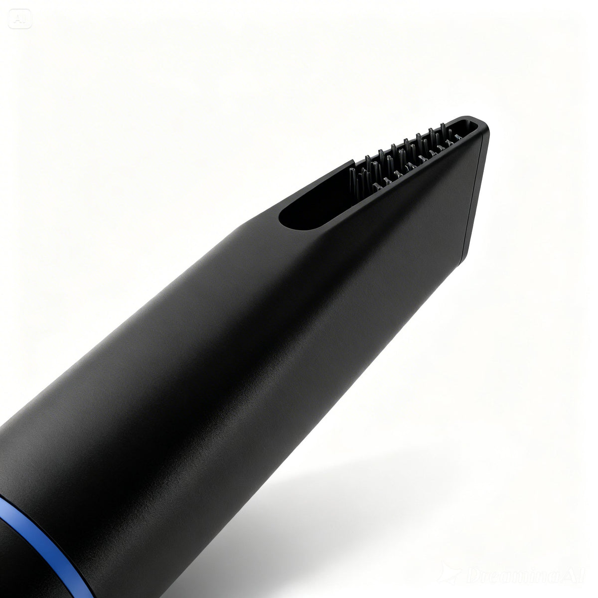 Pawswins Premium Close-up of the crevice nozzle on the Pawswins Premium Pet Grooming Vacuum Kit for efficient pet grooming.