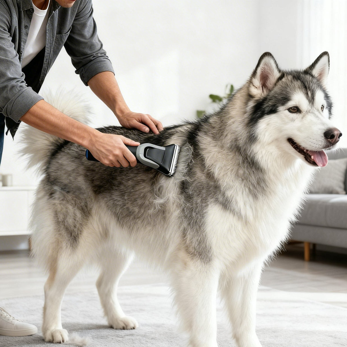 Pawswins Premium Pet Grooming Vacuum Kit with large container, designed for efficient grooming of all pets.