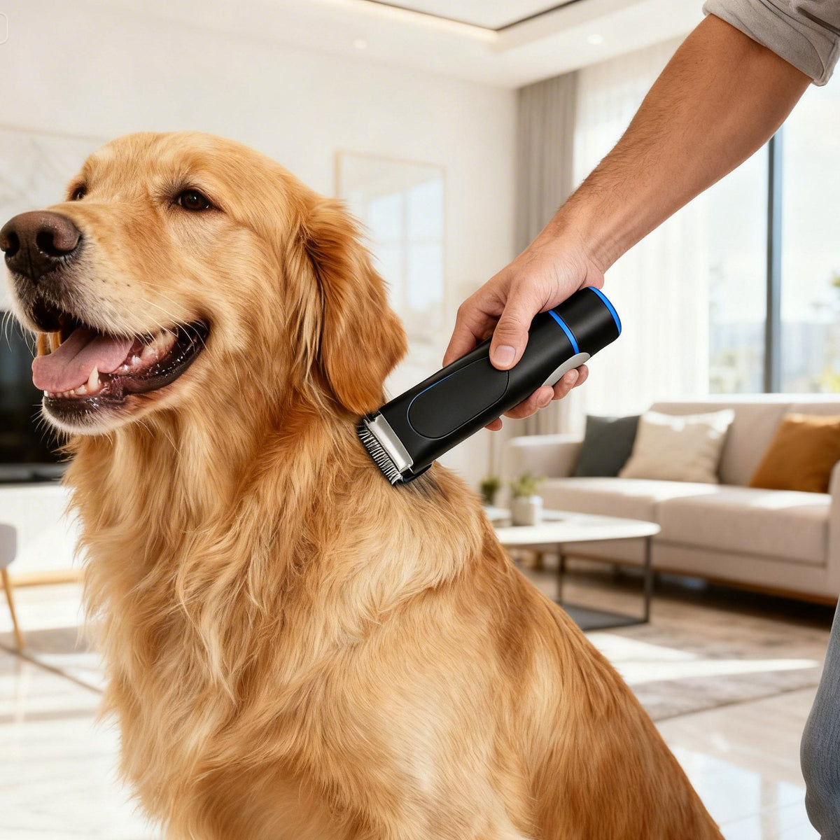 Pawswins Premium Pet Grooming Vacuum Kit with large container for efficient pet grooming and fur cleanup.