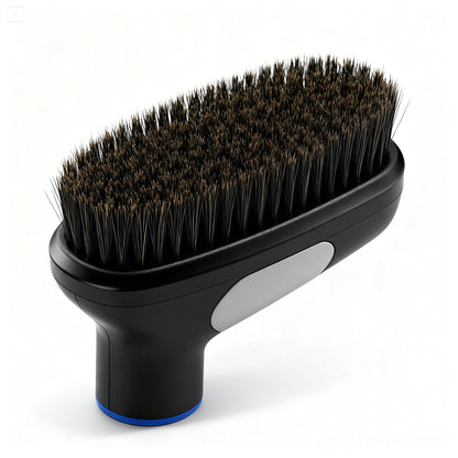 Close-up of the Pawswins_Premium Pet Grooming Vacuum Kit with grooming brush and large container for efficient pet grooming.