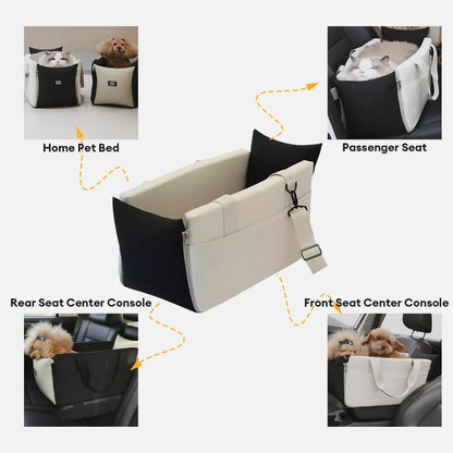 Portable Pet Carrier | Waterproof Dog & Cat Travel Bag with Safety Leash | Comfortable Console Design for Secure Travel 5