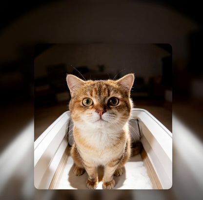 Purobot Crystal Duo | Automatic Cat Litter Box with AI Health Monitoring | Open-Top Design for Comfort