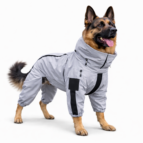 Reflective Waterproof Dog Rain Coat with Breathable Lining | Ultimate Protection for Active Dogs 0