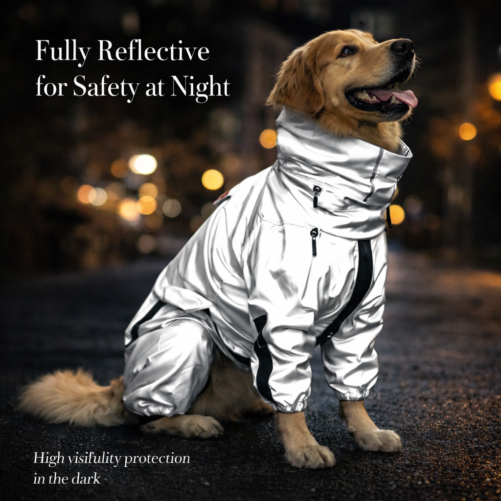 Reflective Waterproof Dog Rain Coat with Breathable Lining | Ultimate Protection for Active Dogs 2