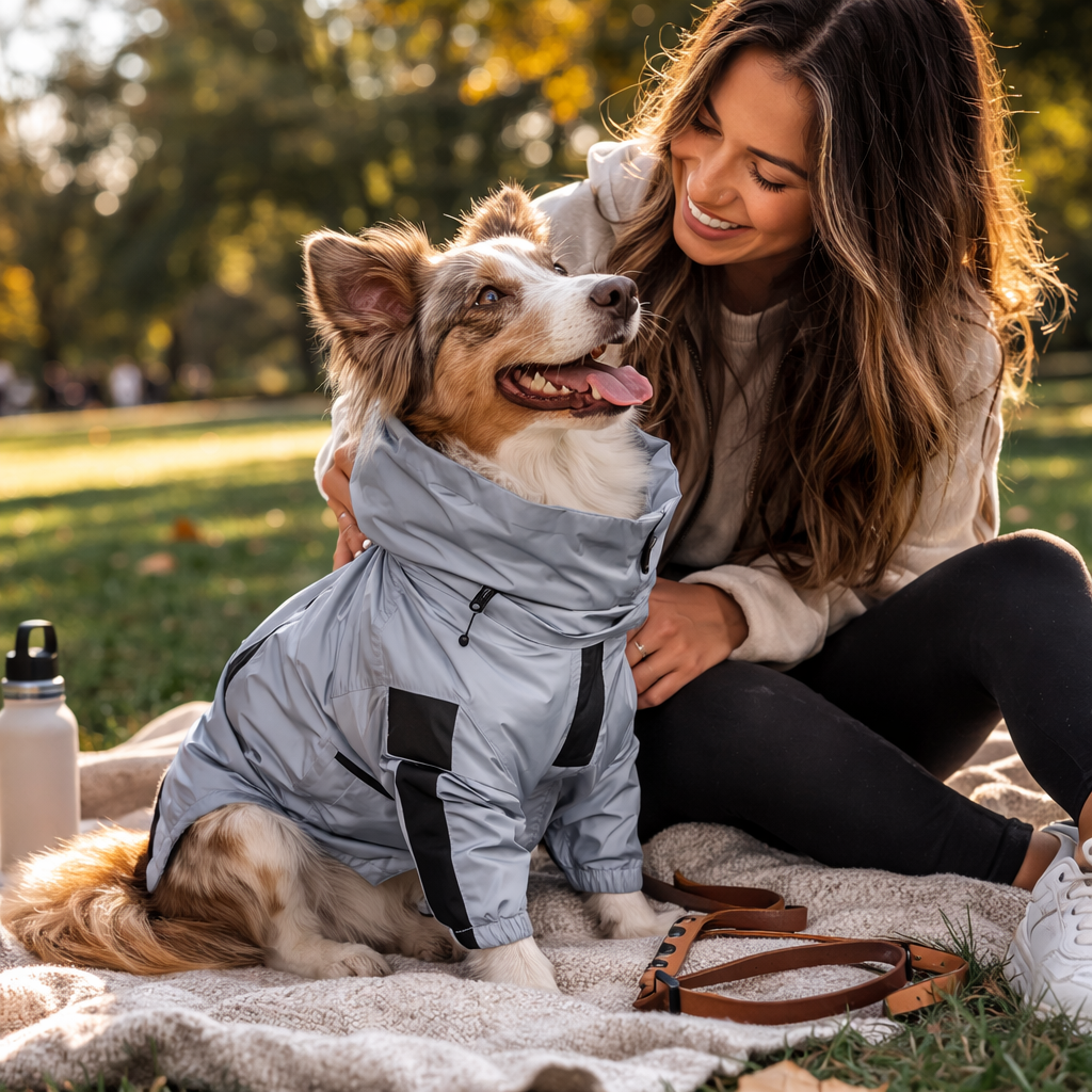 Reflective Waterproof Dog Rain Coat with Breathable Lining | Ultimate Protection for Active Dogs 4