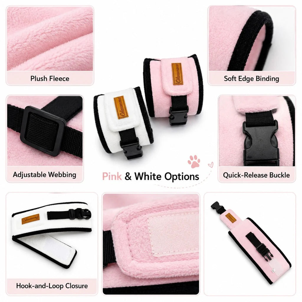 Soft Cat Recovery Collar | Adjustable Padded Neck Wrap with Open-Face Design | Comfortable Protection for Post-Surgery Healing 2