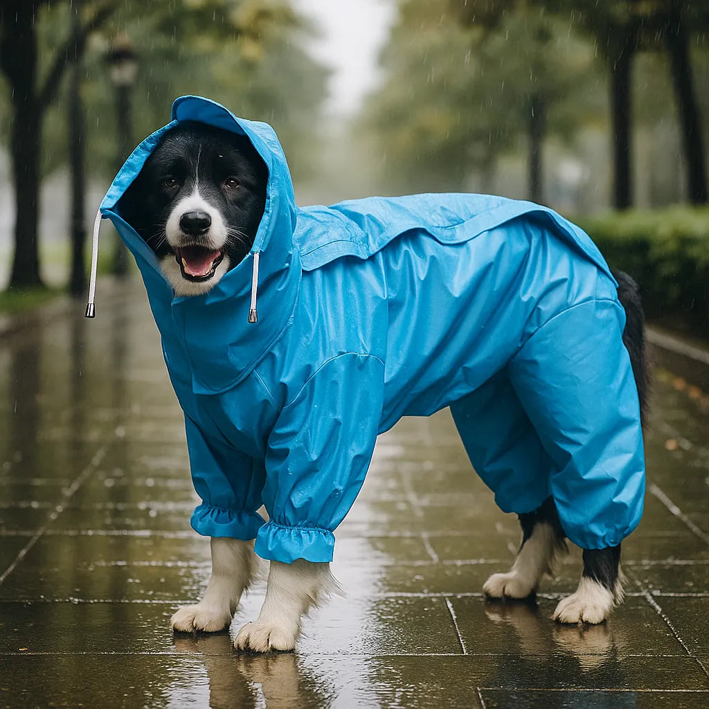 Stylish Dog Raincoat | Waterproof Dog Jacket with Extended Fit | Rain Gear for All-Weather Protection 7