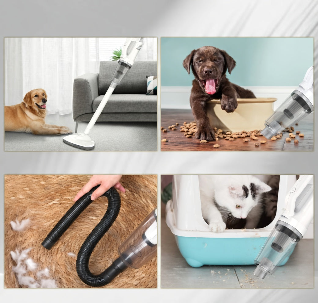 PowerClean | Pet Vacuum with 12000 Pa Suction Power | Cordless Design for Effortless Hair Removal