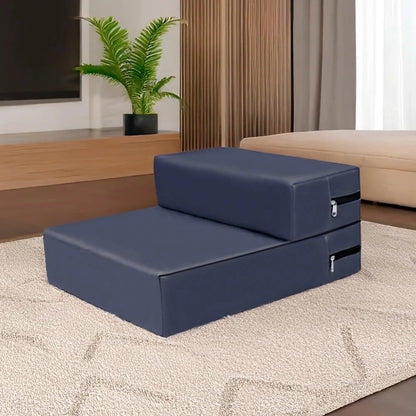 Versatile Pet Stairs | Waterproof PU Leather with Adjustable Height | Multi-Level Design for Easy Access 14