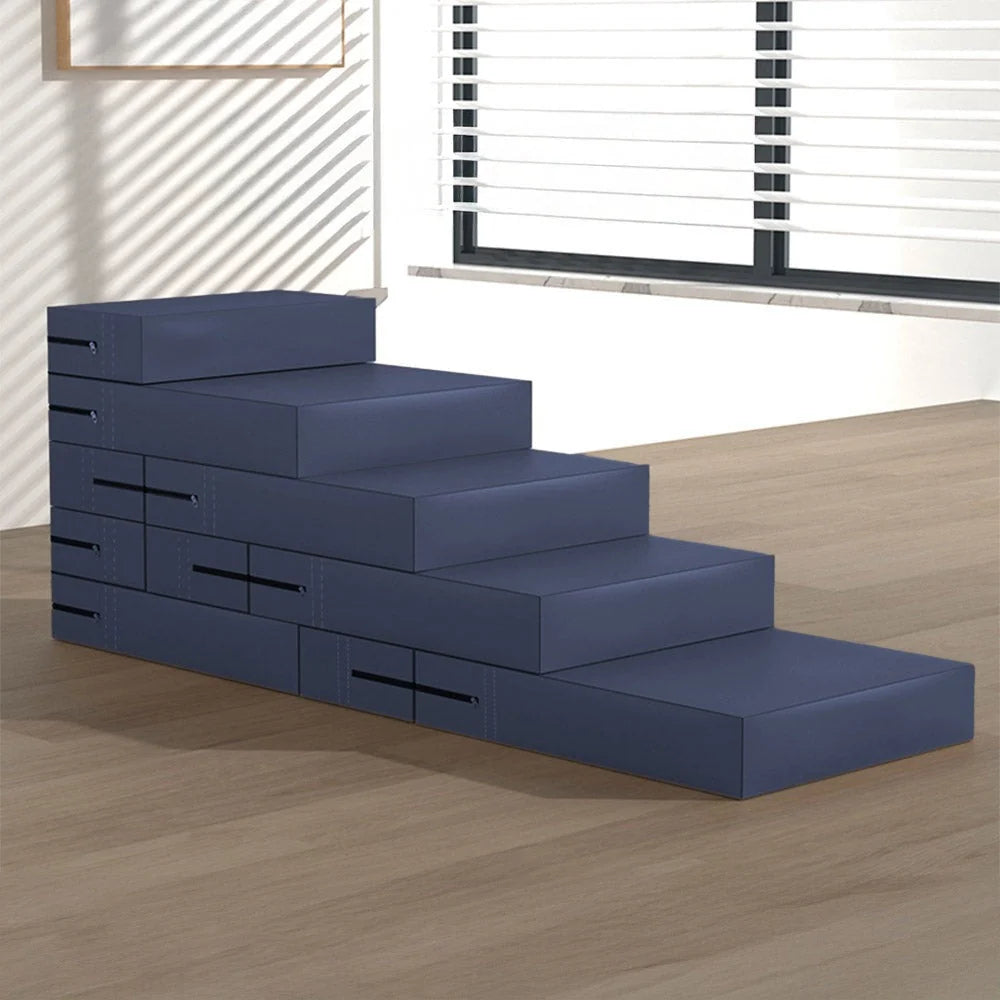 Versatile Pet Stairs | Waterproof PU Leather with Adjustable Height | Multi-Level Design for Easy Access 2