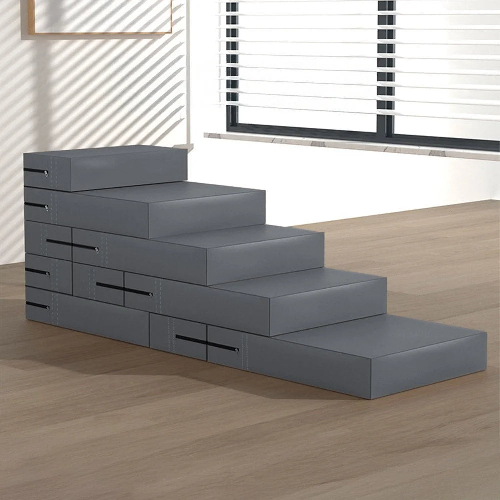 Versatile Pet Stairs | Waterproof PU Leather with Adjustable Height | Multi-Level Design for Easy Access 3