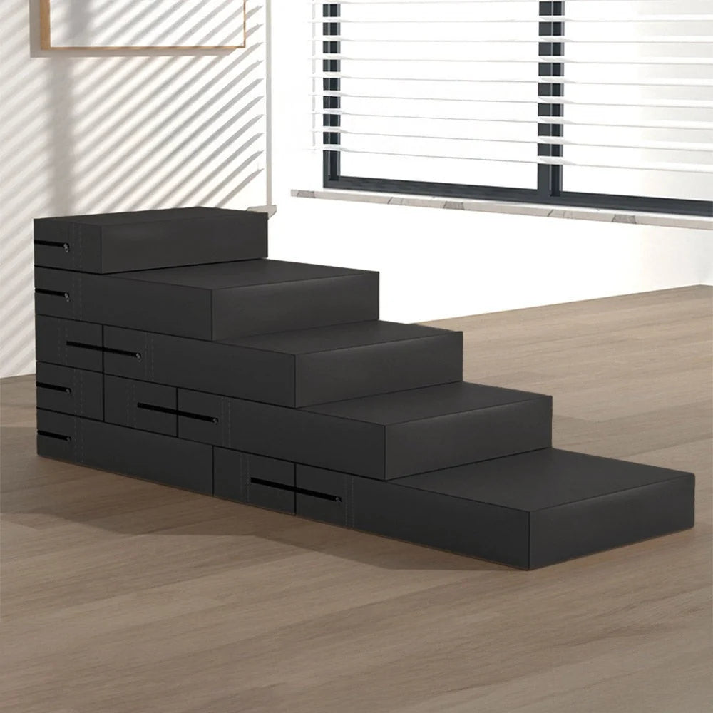 Versatile Pet Stairs | Waterproof PU Leather with Adjustable Height | Multi-Level Design for Easy Access 4