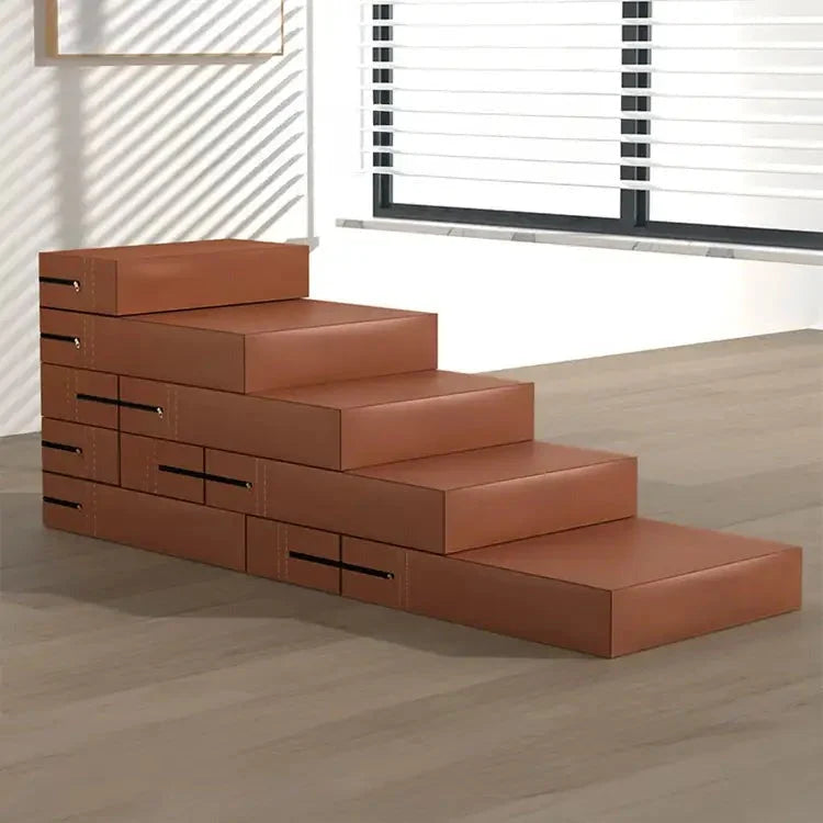 Versatile Pet Stairs | Waterproof PU Leather with Adjustable Height | Multi-Level Design for Easy Access 5