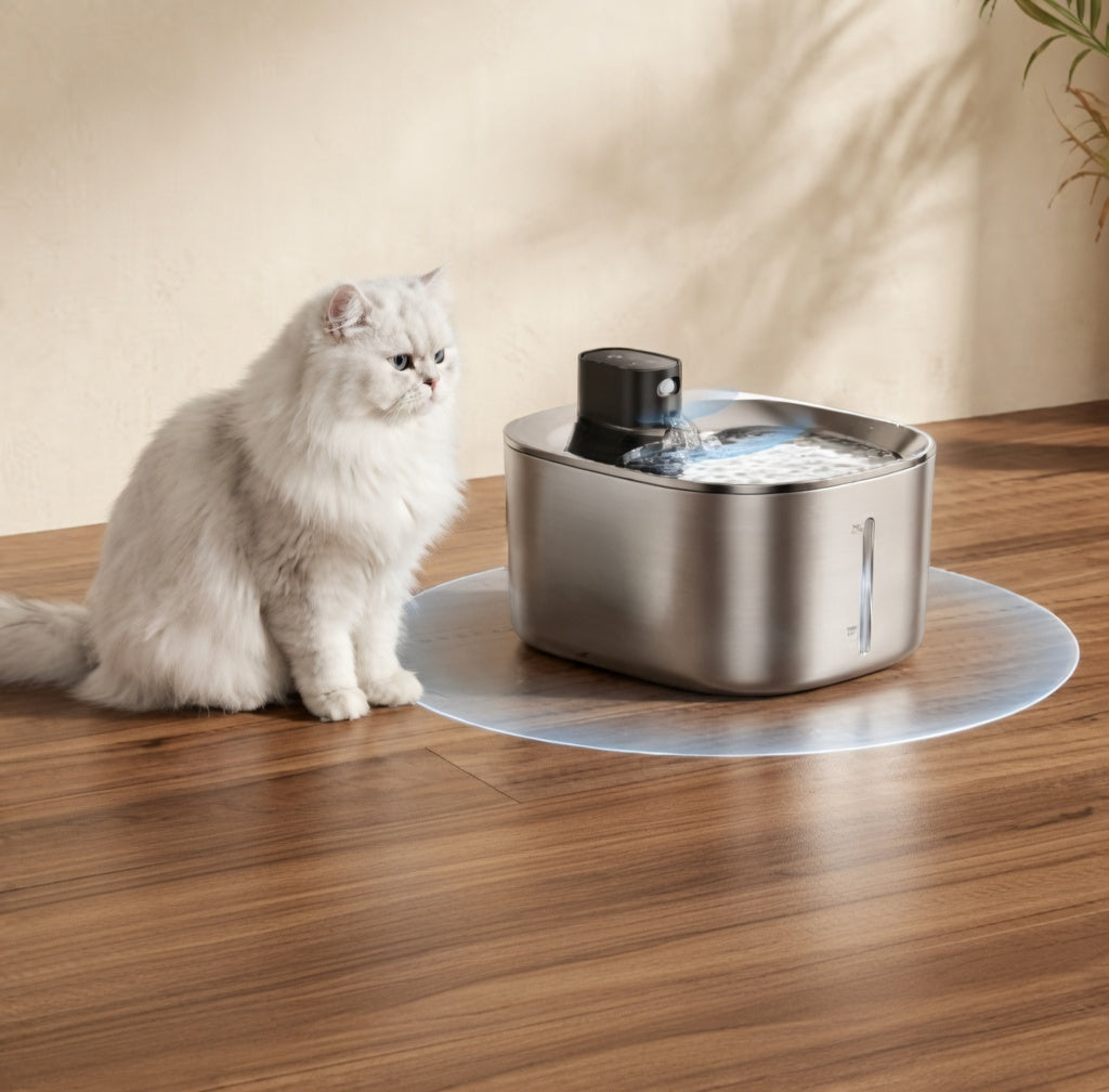 Wireless Pet Fountain | Cat Water Fountain with Adjustable Flow for Optimal Hydration