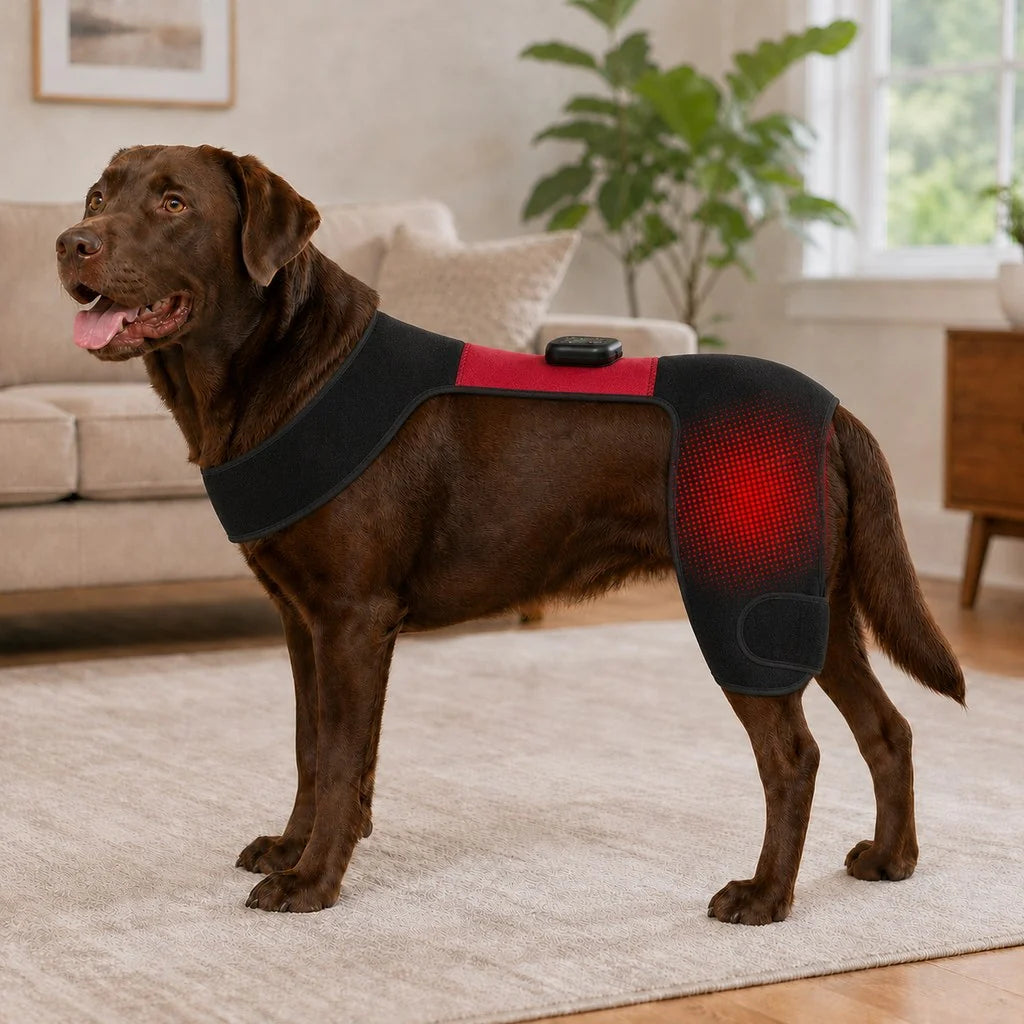 Wearable Red Near-Infrared Hip Wrap for Dogs with Adjustable Fit | Hands-Free Light Care for Hip Wellness 1