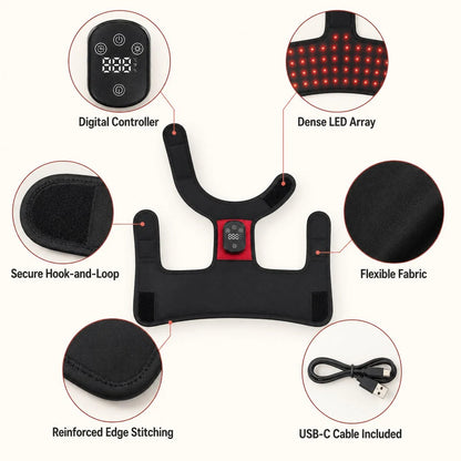 Wearable Red Near-Infrared Hip Wrap for Dogs with Adjustable Fit | Hands-Free Light Care for Hip Wellness 8