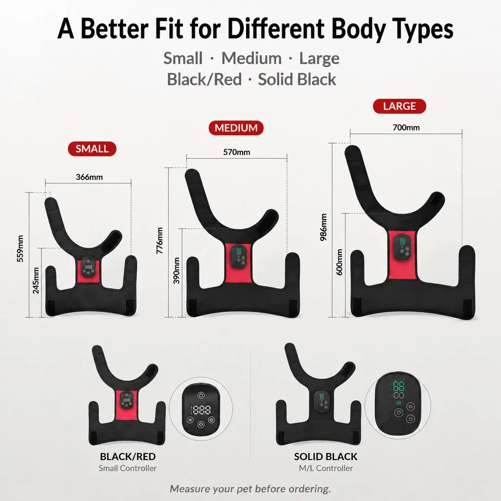 Wearable Red Near-Infrared Hip Wrap for Dogs with Adjustable Fit | Hands-Free Light Care for Hip Wellness 9