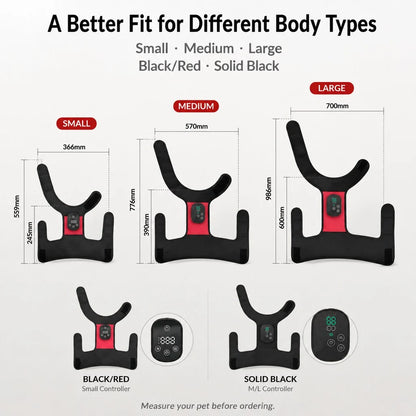 Wearable Red Near-Infrared Hip Wrap for Dogs with Adjustable Fit | Hands-Free Light Care for Hip Wellness 9