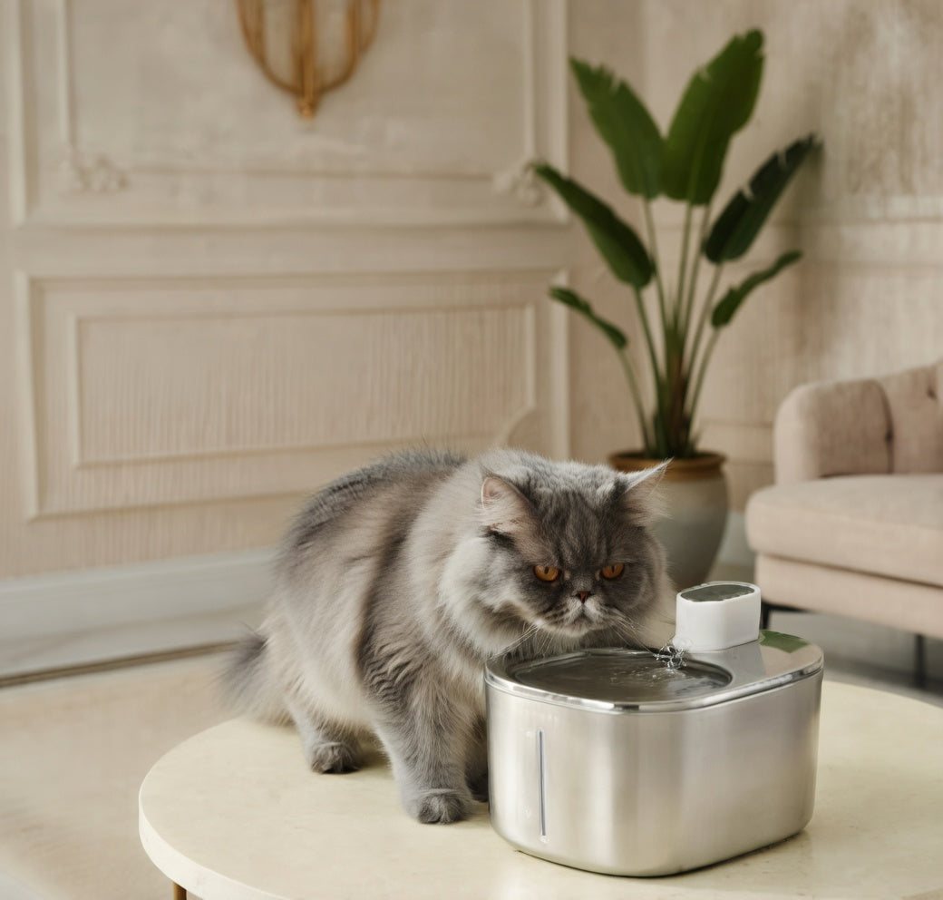 Wireless Pet Fountain | Cat Water Fountain with Adjustable Flow for Optimal Hydration