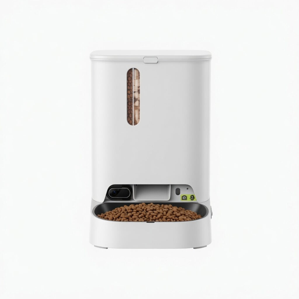 Smart Pet Feeder | Automatic Pet Feeder with Camera Monitoring | Dual-Hopper Design for 24/7 Pet Care