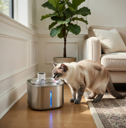 Wireless Pet Fountain | Cat Water Fountain with Adjustable Flow for Optimal Hydration
