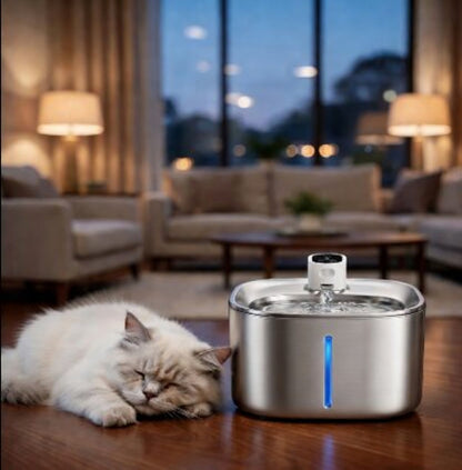 Wireless Pet Fountain | Cat Water Fountain with Adjustable Flow for Optimal Hydration