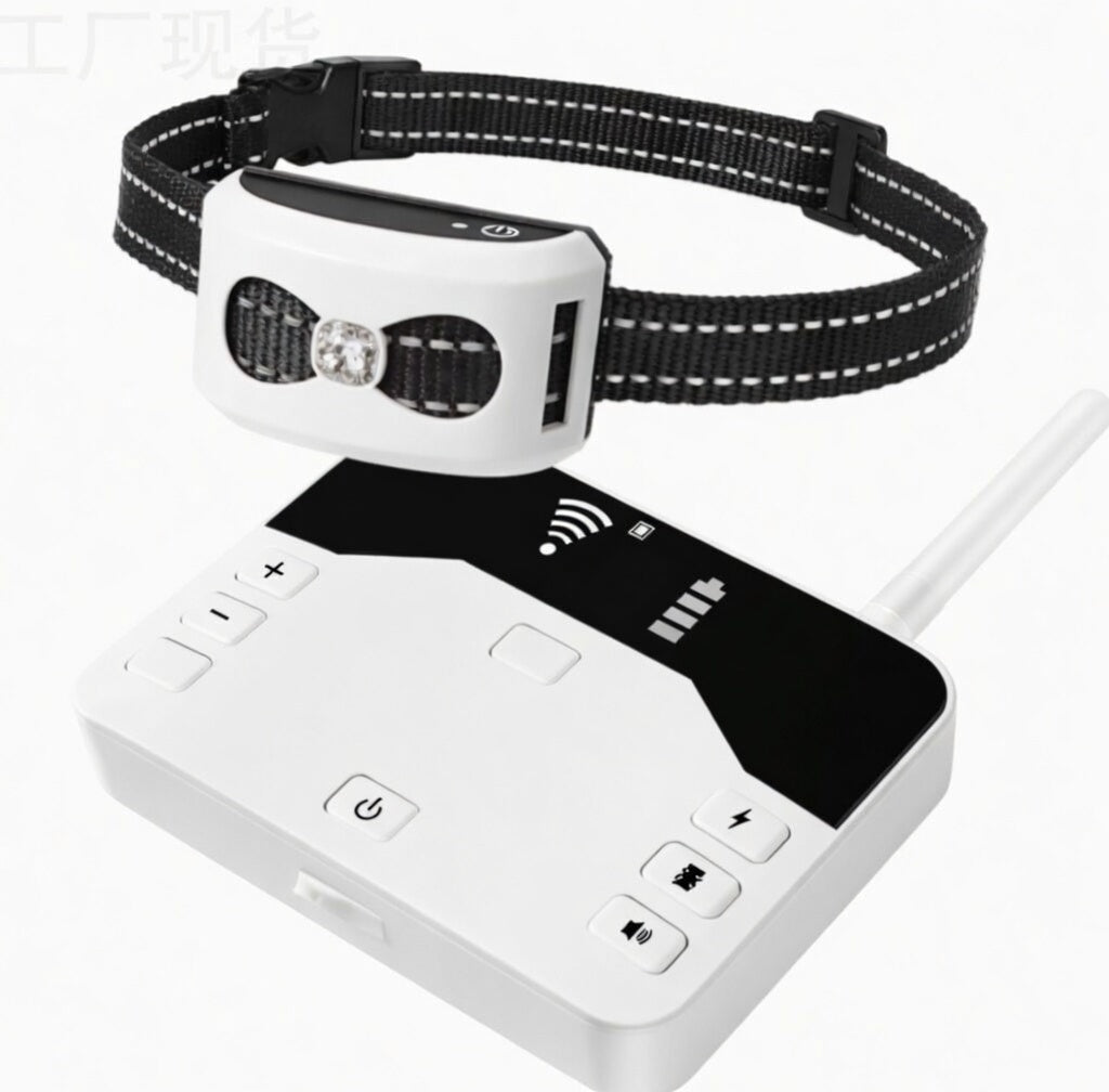 2-in-1 Dog Training Collar & Wireless Fence with Remote Control - Waterproof E-Collar for Effective Pet Training