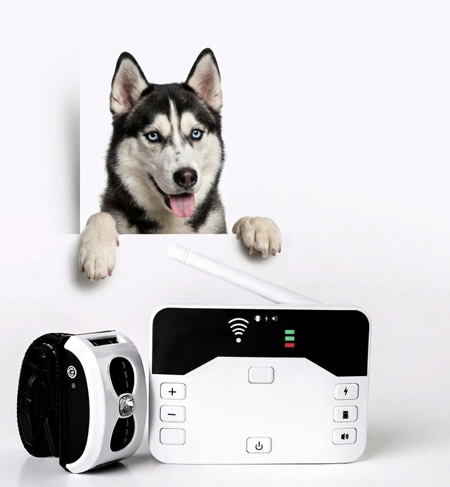 LumaGuard | Shock Collar for Dogs with Remote Control & Waterproof Design | 2-in-1 Wireless Fence for Effective Training