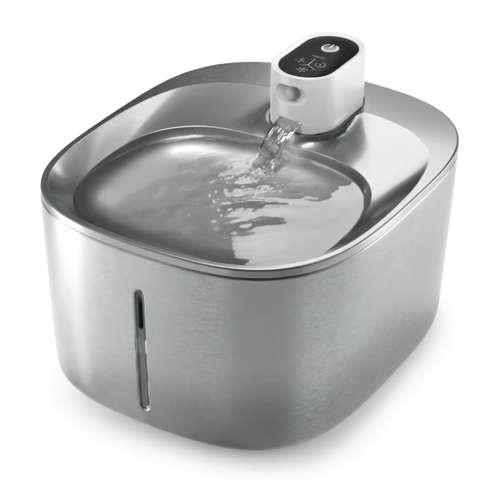 Stainless Steel Cat Water Fountain with 4.0L Capacity | Durable Design for Healthy Hydration