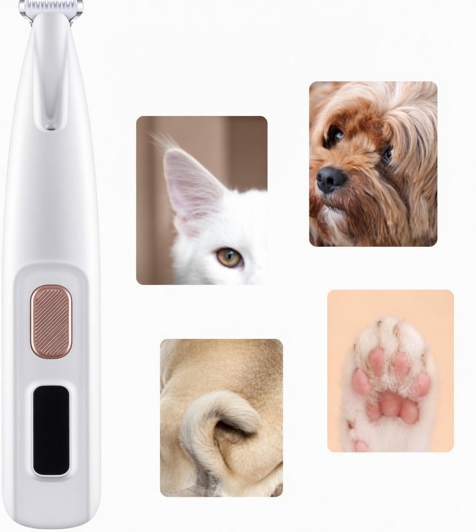 Precision Pet Trimmer | Dog Grooming Clippers with LED Light & Quiet Operation | Safe and Easy Trims for Your Furry Friend