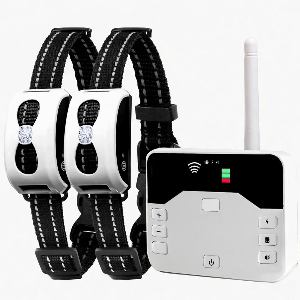 LumaGuard | Shock Collar for Dogs with Remote Control & Waterproof Design | 2-in-1 Wireless Fence for Effective Training