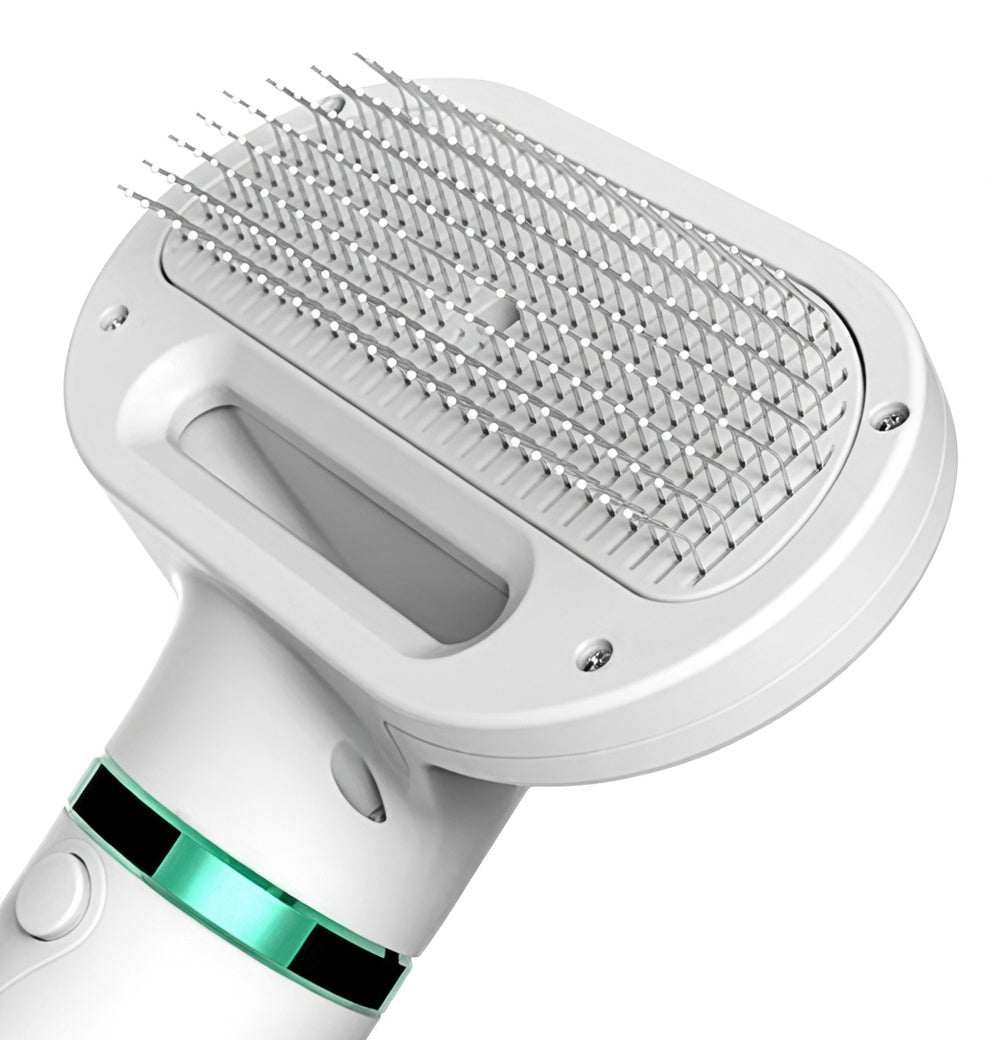 Pet Grooming Tool | 2-in-1 Dog Brush and Hair Dryer with 3 Heat Settings | Safe and Efficient Grooming for Easy Drying