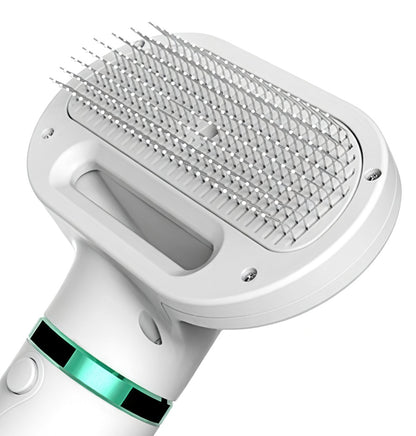 Pet Grooming Tool | 2-in-1 Dog Brush and Hair Dryer with 3 Heat Settings | Safe and Efficient Grooming for Easy Drying