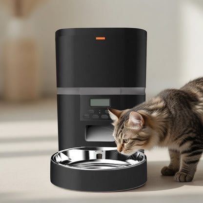 Automatic Cat Feeder | Programmable Timer Design with Large Capacity | Hassle-Free Feeding Solution for Busy Pet Owners