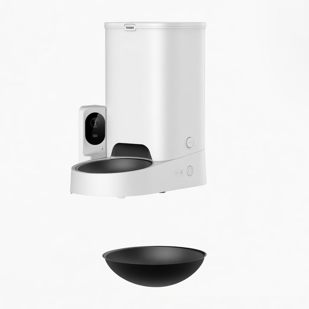 YumShare Solo | Smart Pet Feeder with 1080p Camera & 2-Way Audio | Customizable Feeding for Cats