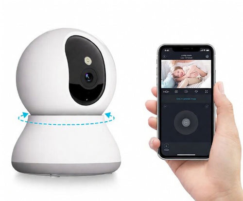 Indoor Pet Monitoring Camera | 360° Rotation with 2K Resolution & Two-Way Audio for Pet Safety