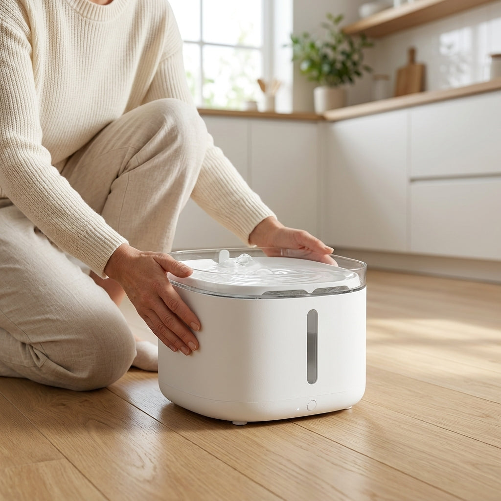 Rechargeable Cat Water Fountain with Motion Sensor & Quiet Operation | 3.2L Capacity for Healthy Hydration
