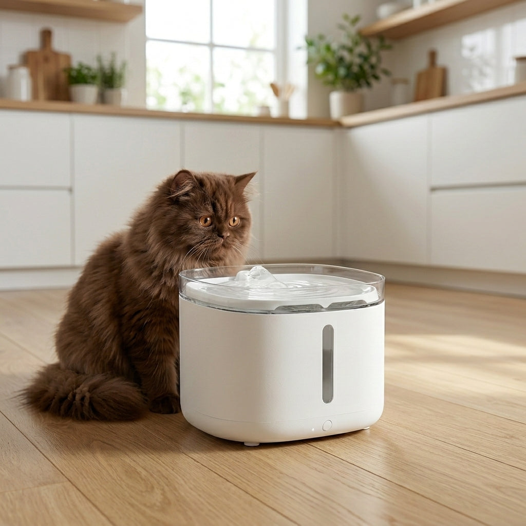 Rechargeable Cat Water Fountain with Motion Sensor & Quiet Operation | 3.2L Capacity for Healthy Hydration