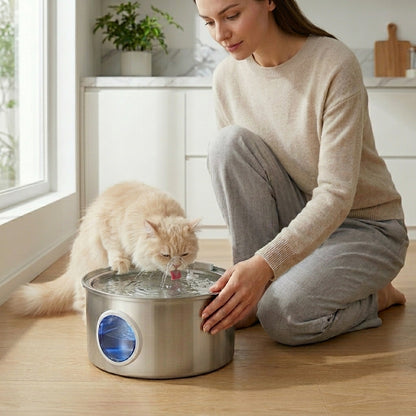 Dog Water Fountain with Ultra-Quiet Pump & 1.8-Gal Capacity | Large Dog Drinking Fountain for Healthy Hydration