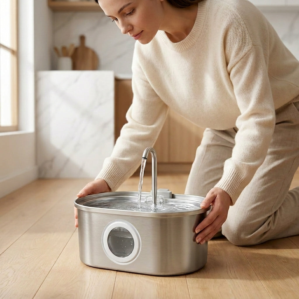 Cat Water Fountain with 3.2L Capacity & Ultra Quiet Operation | Clean Hydration for Healthy Pets