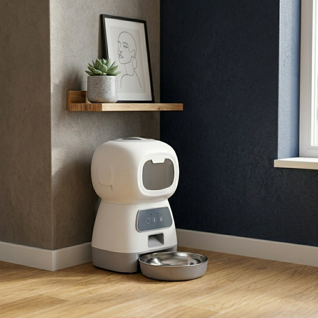 Smart Automatic Pet Feeder | 3.5L Capacity with App Control & Voice Recording | Effortless Feeding Management for Cats and Dogs
