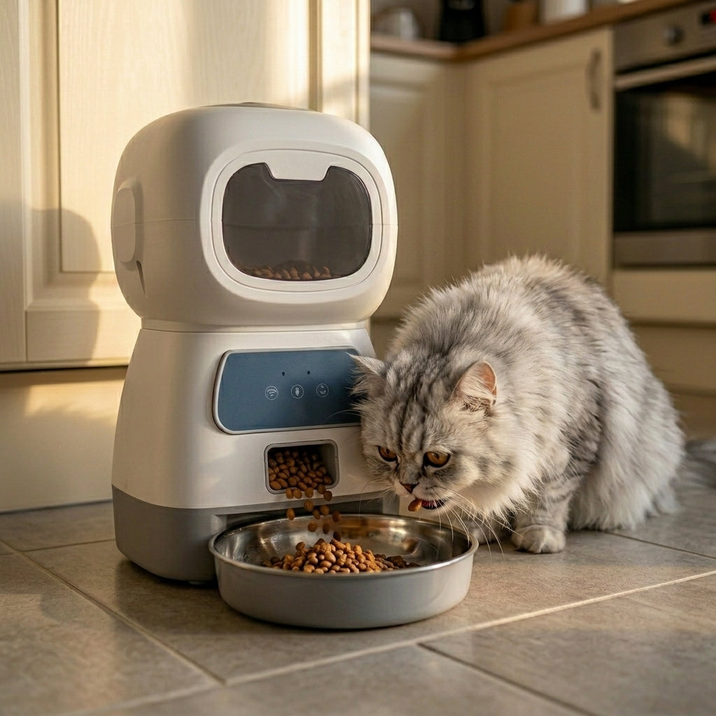 Smart Automatic Pet Feeder | 3.5L Capacity with App Control & Voice Recording | Effortless Feeding Management for Cats and Dogs