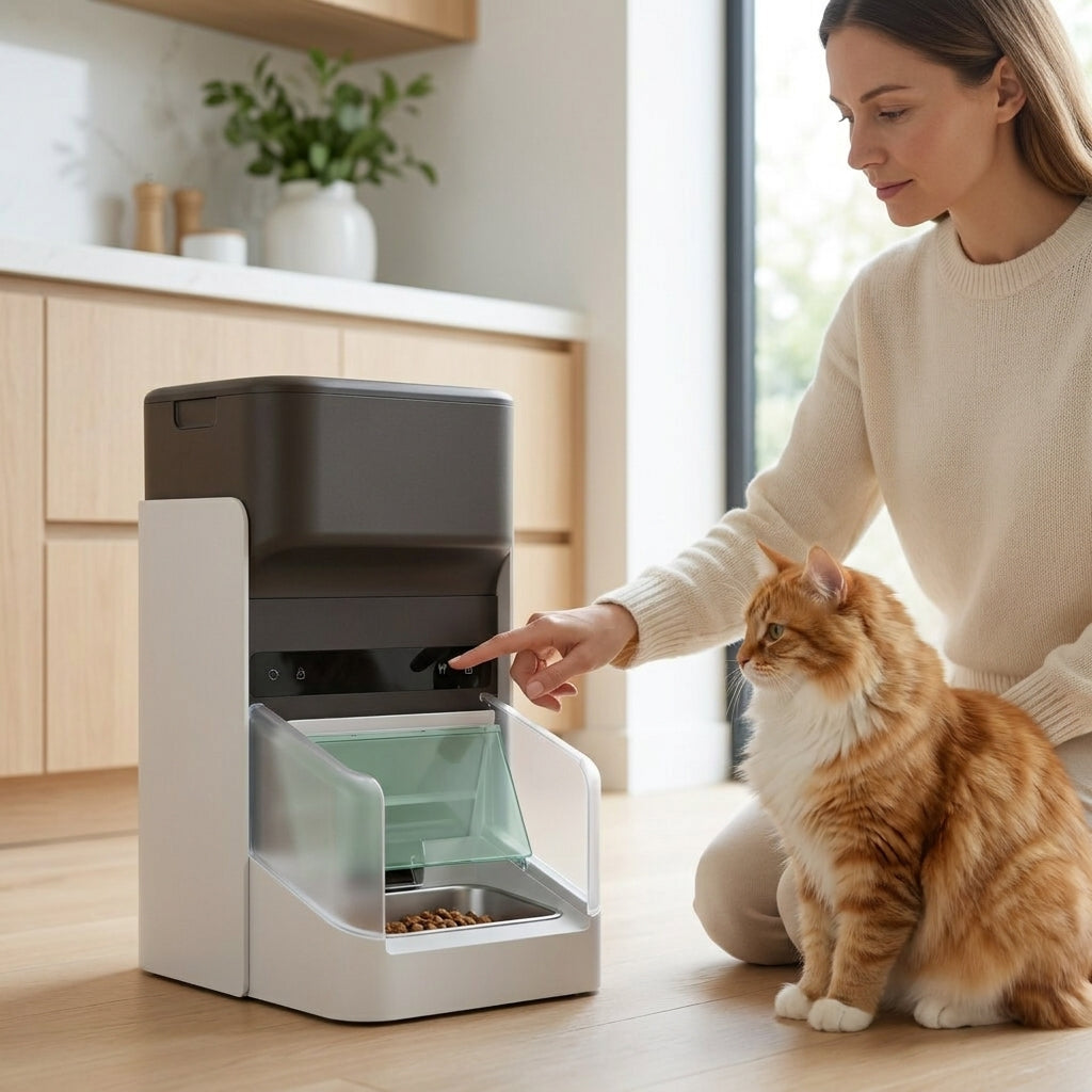 Smart Pet Feeder | Automatic Pet Feeder with RFID Technology & 15-Cup Capacity for Hassle-Free Feeding