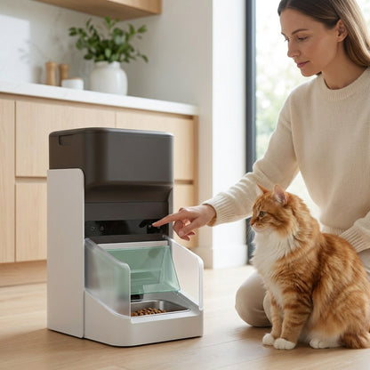 Smart Pet Feeder | Automatic Pet Feeder with RFID Technology & 15-Cup Capacity for Hassle-Free Feeding