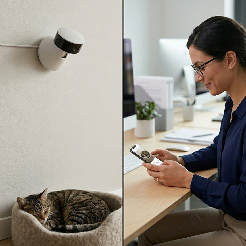 AI-Powered Pet Camera with Real-Time Monitoring & Night Vision | Perfect for Dog and Cat Owners